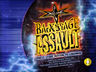WCW Backstage Assault back cover for Playstation